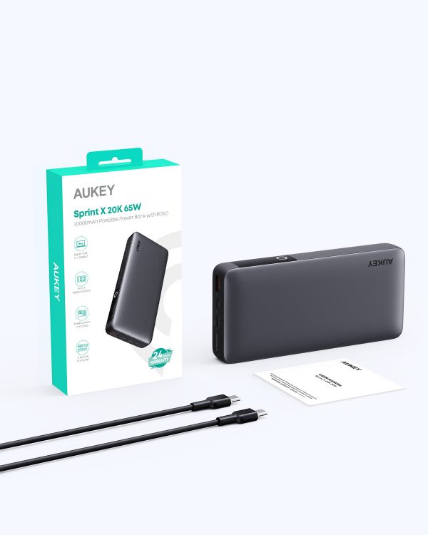 Power Bank 20000mAh 65W – Ultra-Fast USB-C PD | Aukey - Image 6