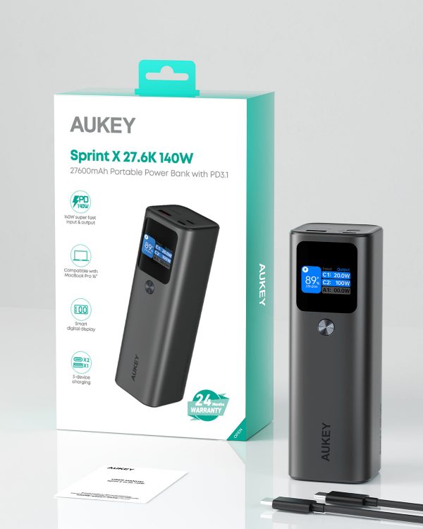 Power Bank 27600mAh 140W – Aukey Sprint X (27,600mAh) - Image 6