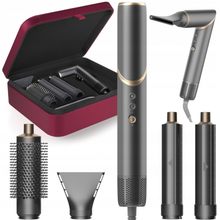 lightweight quiet hair dryer COSHARE HS30 4 in 1 black